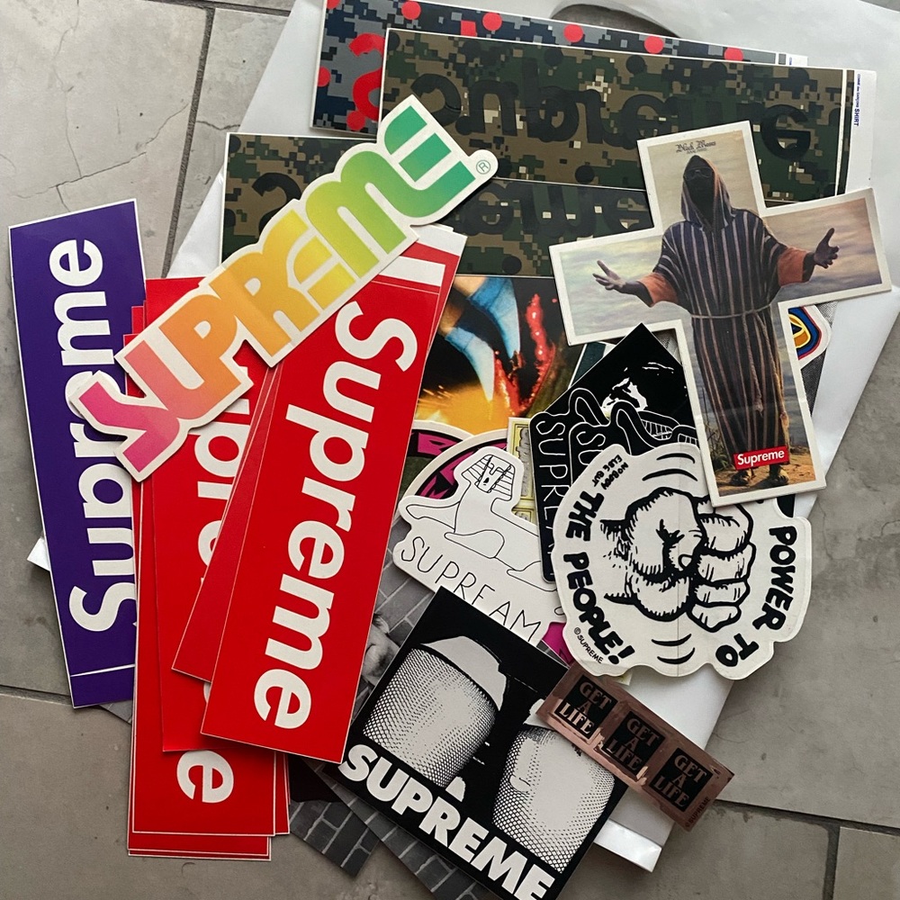 Rare Supreme stickers from 2001 - 2012